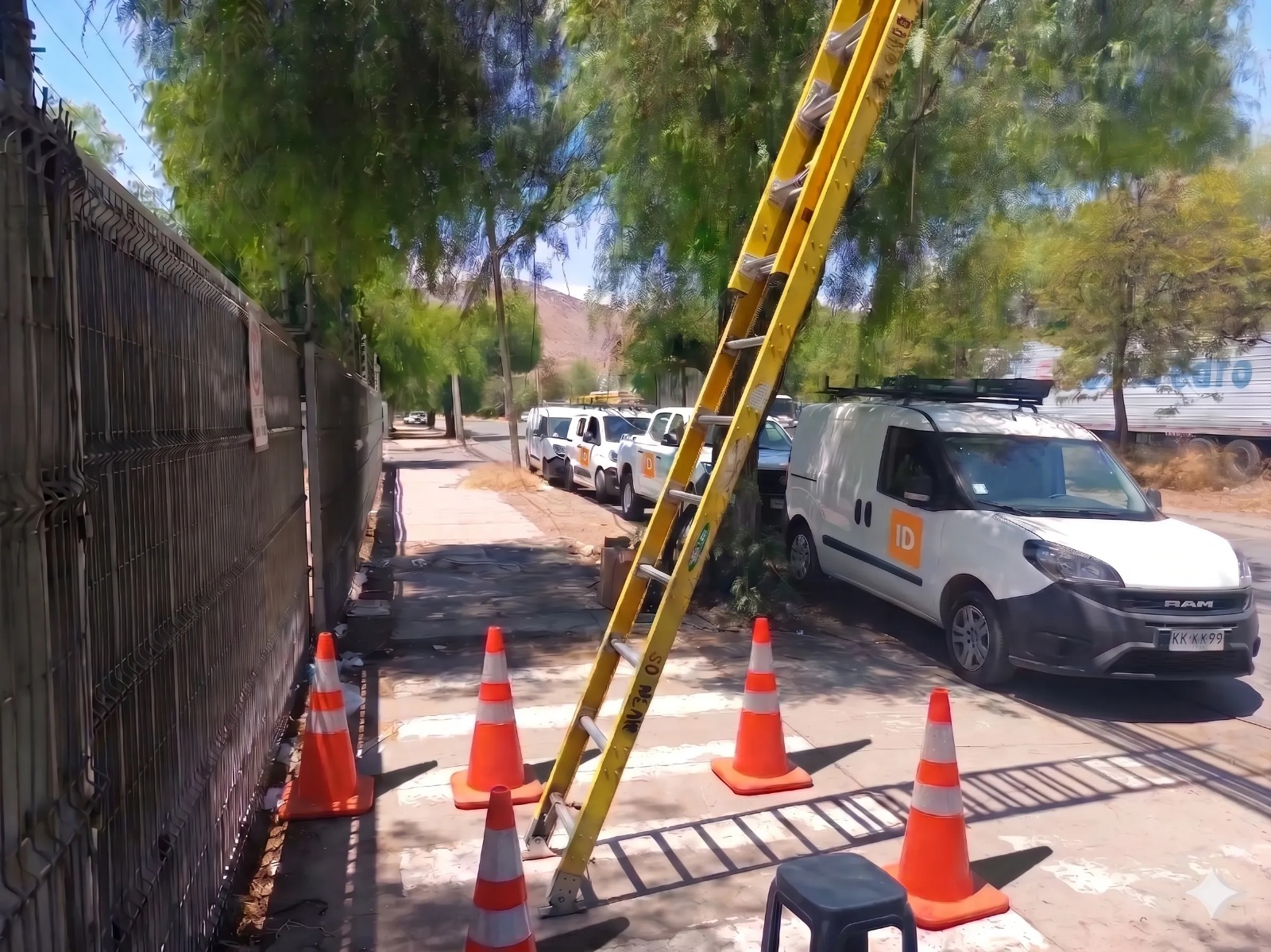 Cuadrilla de Interdigital en terreno